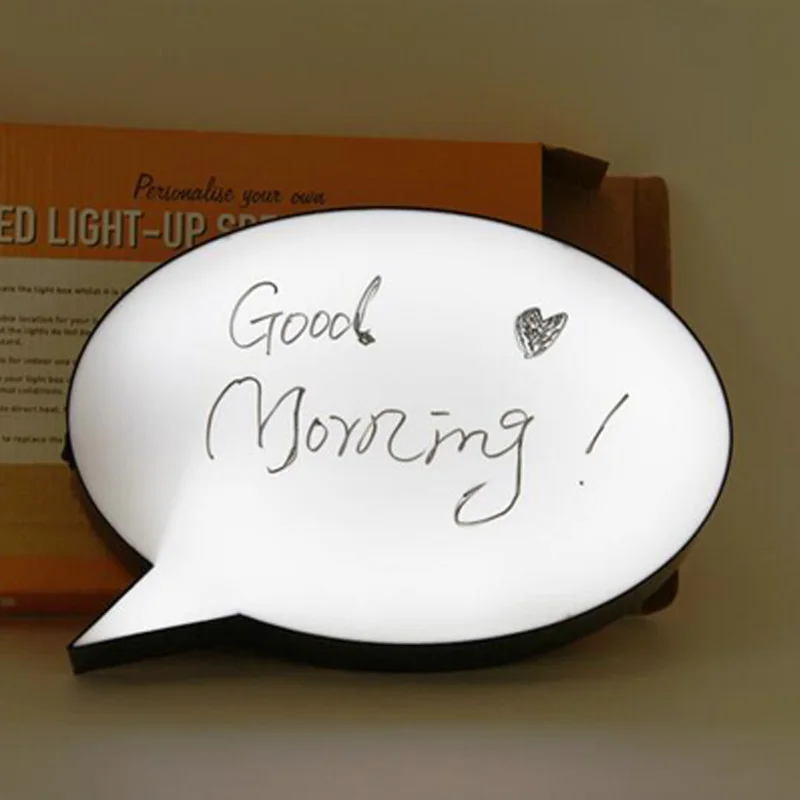 Q type message light box DIY creative fashion can wipe birthday party confession Christmas carnival toy LED supplies | Лампы и