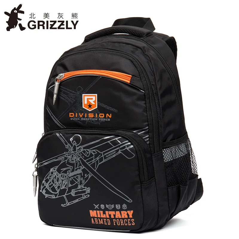 Гризли мультфильм печать детские школьные сумки для мальчиков ортопедические