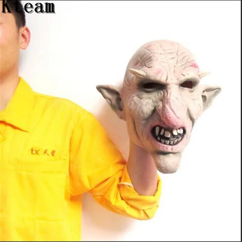 2017 Высокое качество Мужская латексная маска Goblins большой нос страшная страшный