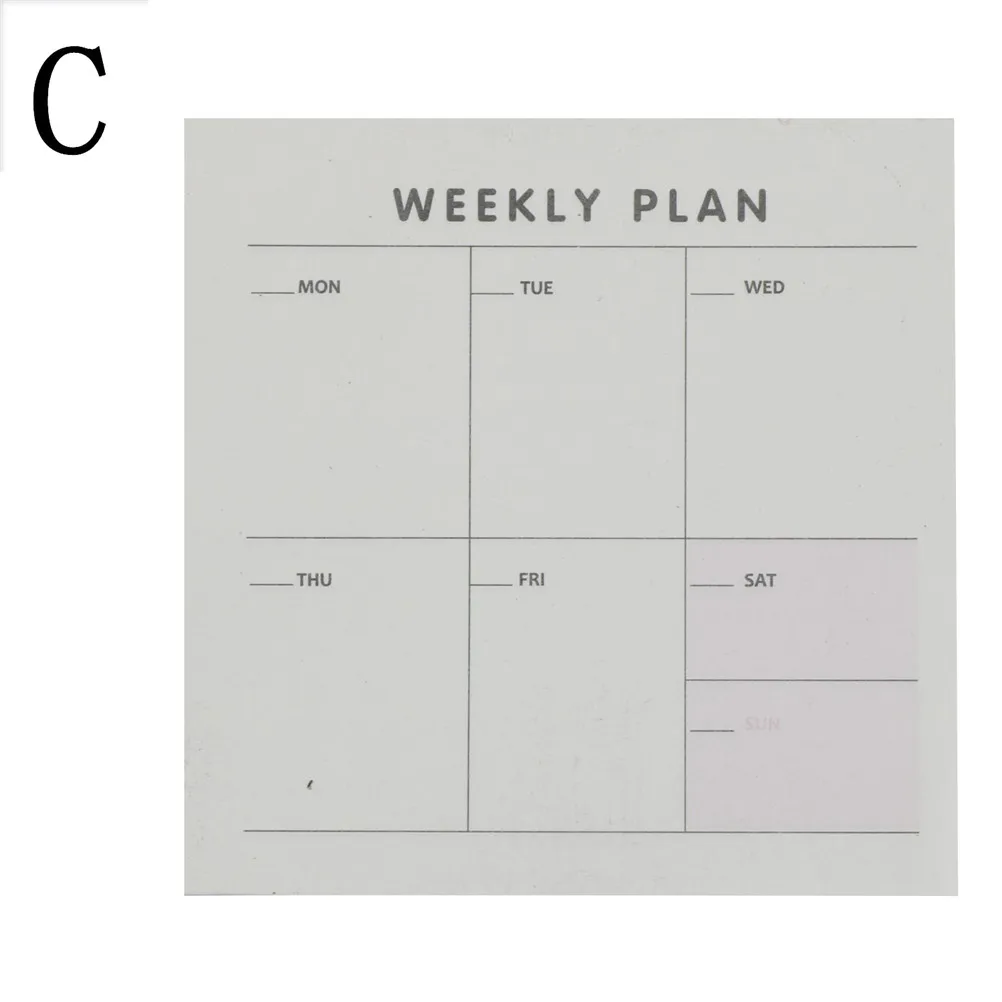 

1pcs 9.4cm * 9.4cm Kawaii Weekly Monthly Planner Book Diary Agenda For Kids Stationery School Supplies