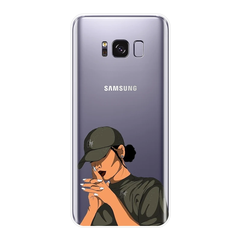 Чехол для телефона Samsung Galaxy Note 9 8 5 4 мягкий силиконовый черный чехол-накладка S8 S9