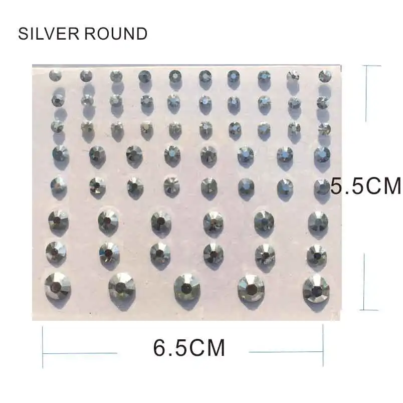 Самоклеящиеся стразы FG07 серебряное лицо украшения для тела|body art|face jewelsstickers body |