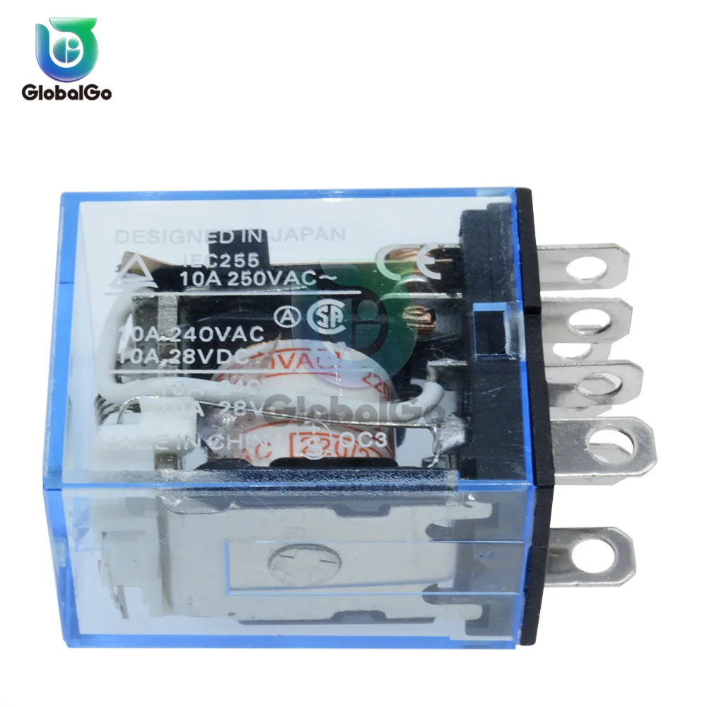DC 12 V AC 220 V 10A 8PIN триггерный релейный модуль Мощность реле розеточный разъём LY2NJ HH62P электронная Микро Мини электромагнитное реле