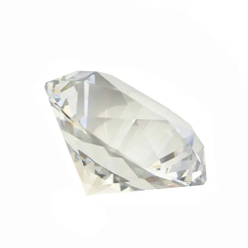

Clear 1pc 200mm Artificial Mulit-Faceted And One Sided Crystal Glass Diamond Gift Furniture Wedding Decoration Scarlet Diamond