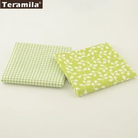 leaves style 2 pcslot high quality teramila fabric 100 cotton twill clothing home textile 50cmx100cm sewing bedding tecido