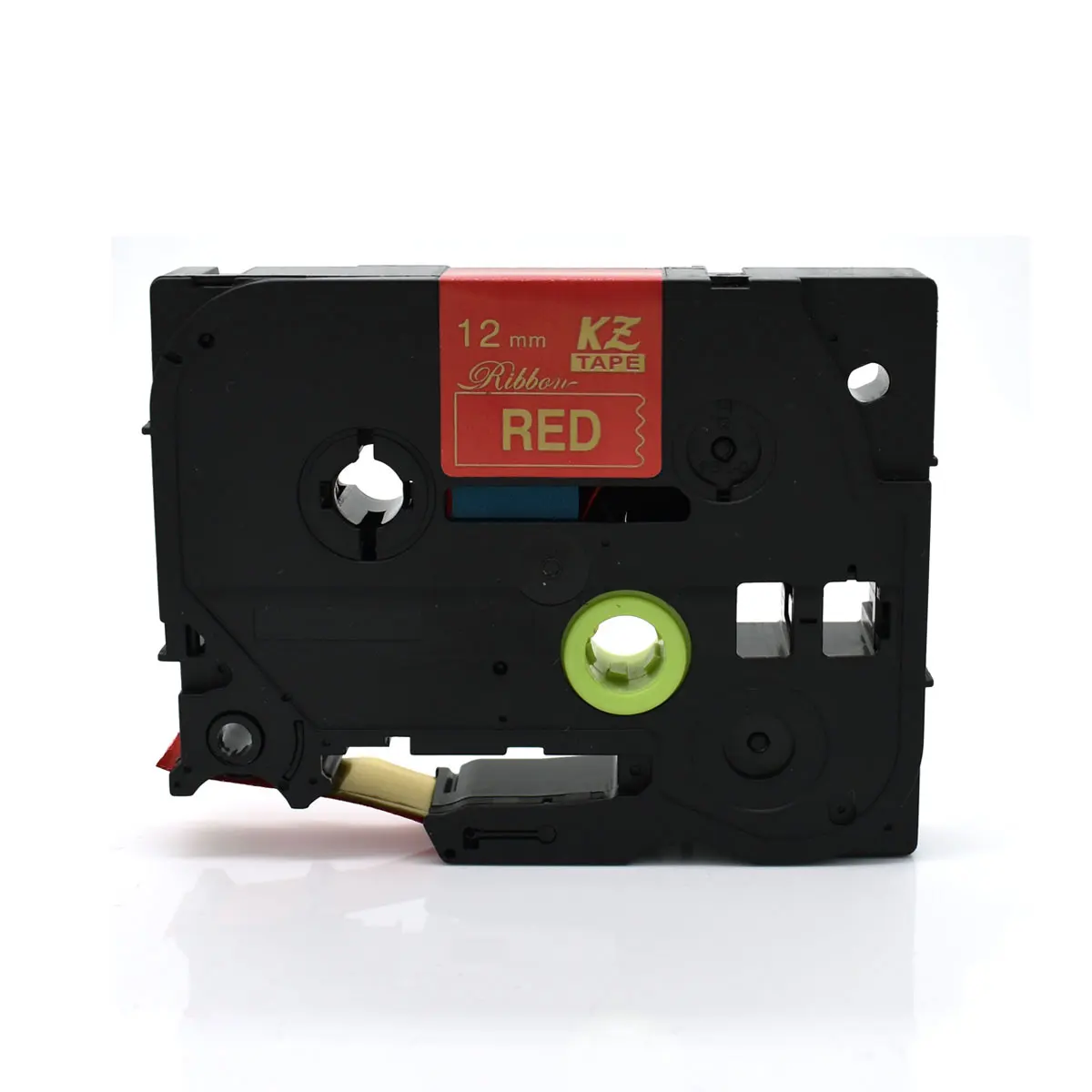 Tze-RW34 атласная лента золотистая на красном 12 мм * 4 м совместимая с Brother p-touch printer для