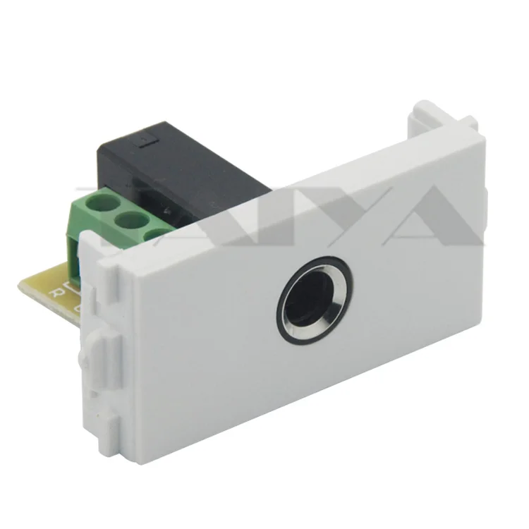 

6.35 Audio Wall plate 6.35 Audio connector with backside screw connection