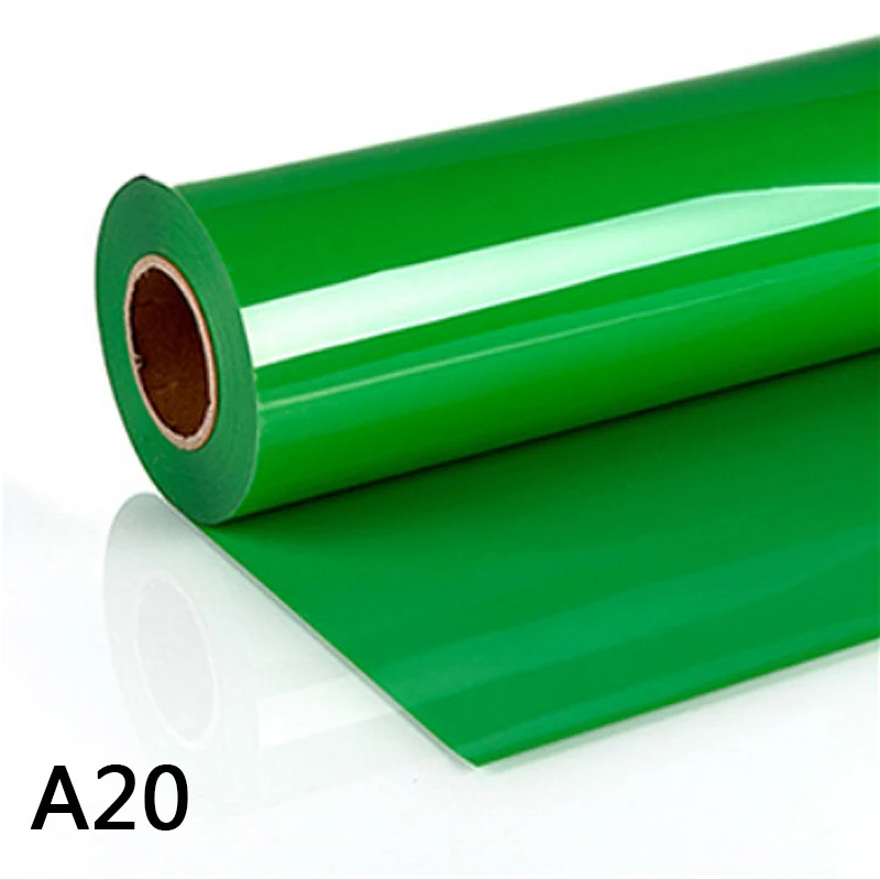 Apple green На 20 ''теплопередача Винил ПВХ футболка ткань дизайн железа горячая печать винил - Цвет: Apple green
