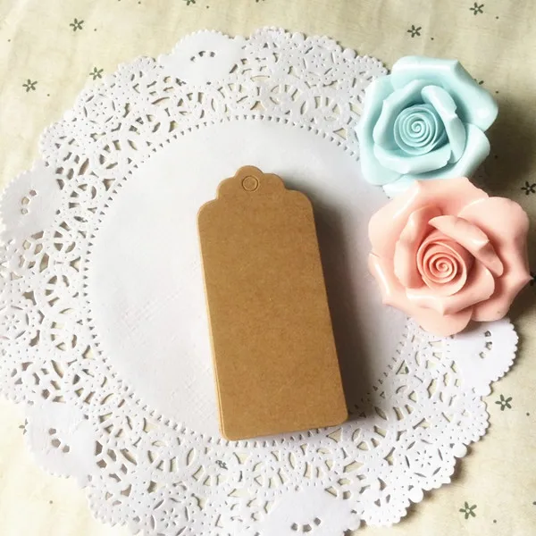 9*4 см 100 шт./лот белый черный коричневый крафт бумага свадебные приглашения Сделай