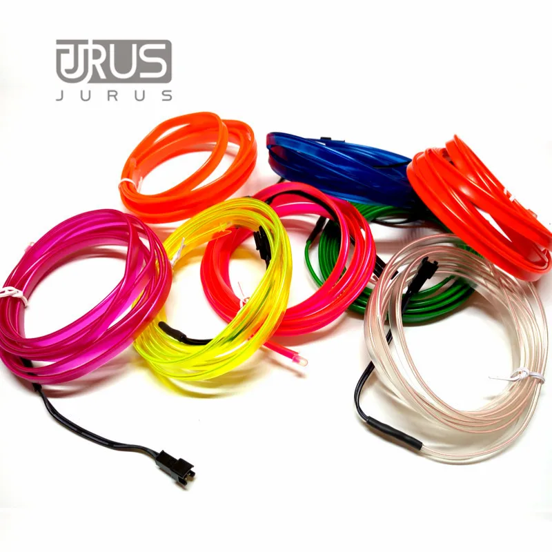 

Universal 2Meter 10 colour Ambient Light Car Interior Decoration Light EL Wire Easy Sew Flexible Led Neon Strip With Inverter