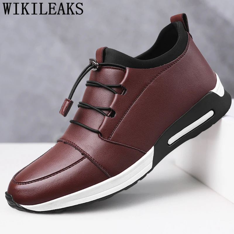 Genuine Leather Shoes Men Brand Mens Casual Hot Sale Designer High Quality Sneakers Sepatu Slip On Pria | Обувь