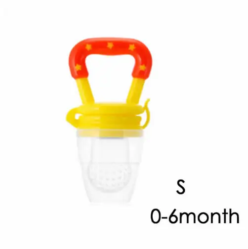 Pacifier Yellow S Пищевая добавка для новорожденных, питатель для укуса, сока для младенцев, Nimbler, соска для фруктов, портативная бутылочка для кормления детей, фрукты, овощи, музыка Pac - Цвет: Pacifier Yellow S
