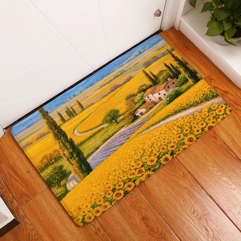 Новинка 2017 деревенские ковры с принтом Нескользящие кухонные коврики для дома