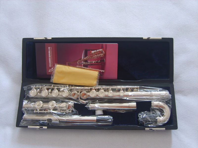 

16 key bend flute box,flute case
