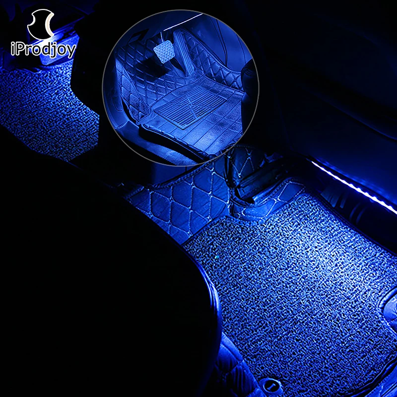 USB ковер декоративные огни салона автомобиля светодиодные ленты RGB Neno пол ноги