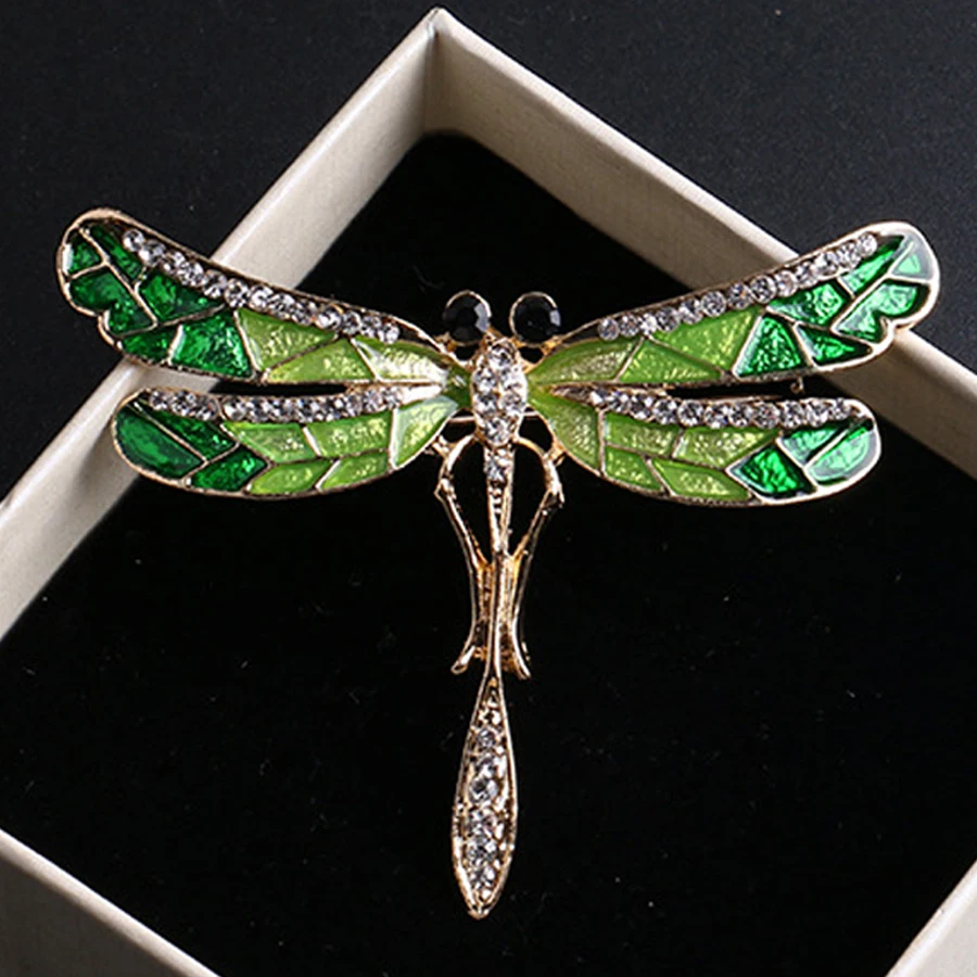 Модные шикарные очаровательные Милые Броши в виде стрекозы эмаль горный