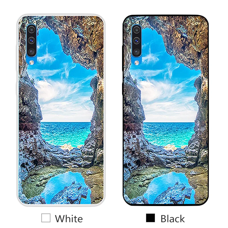 15 6," для samsung Galaxy A50, Модный чехол на заднюю панель телефона, роскошный мягкий силиконовый дизайн с улыбкой для Galaxy A50, прозрачный ТПУ чехол для телефона - Цвет: 15