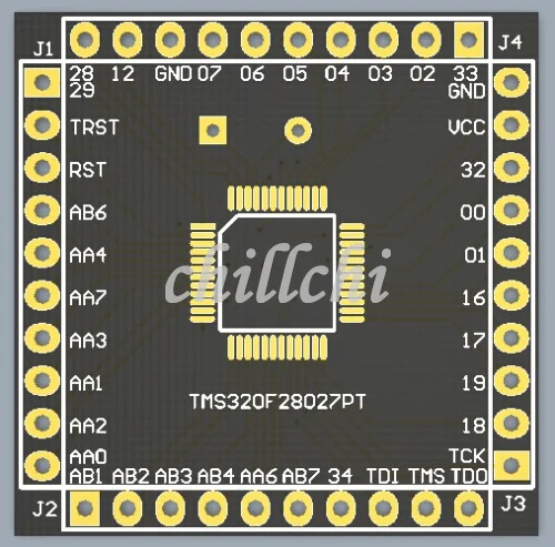 Tms320f28027pt Минимальные системные платы основной плате Совет по развитию