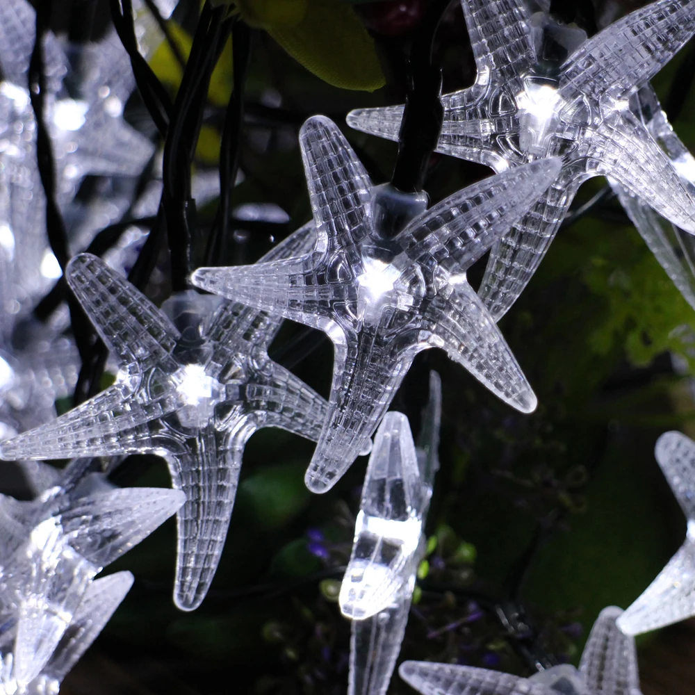 30 светодиодный 6 м китайские фонарики для вечеринки с батарейками Starfish