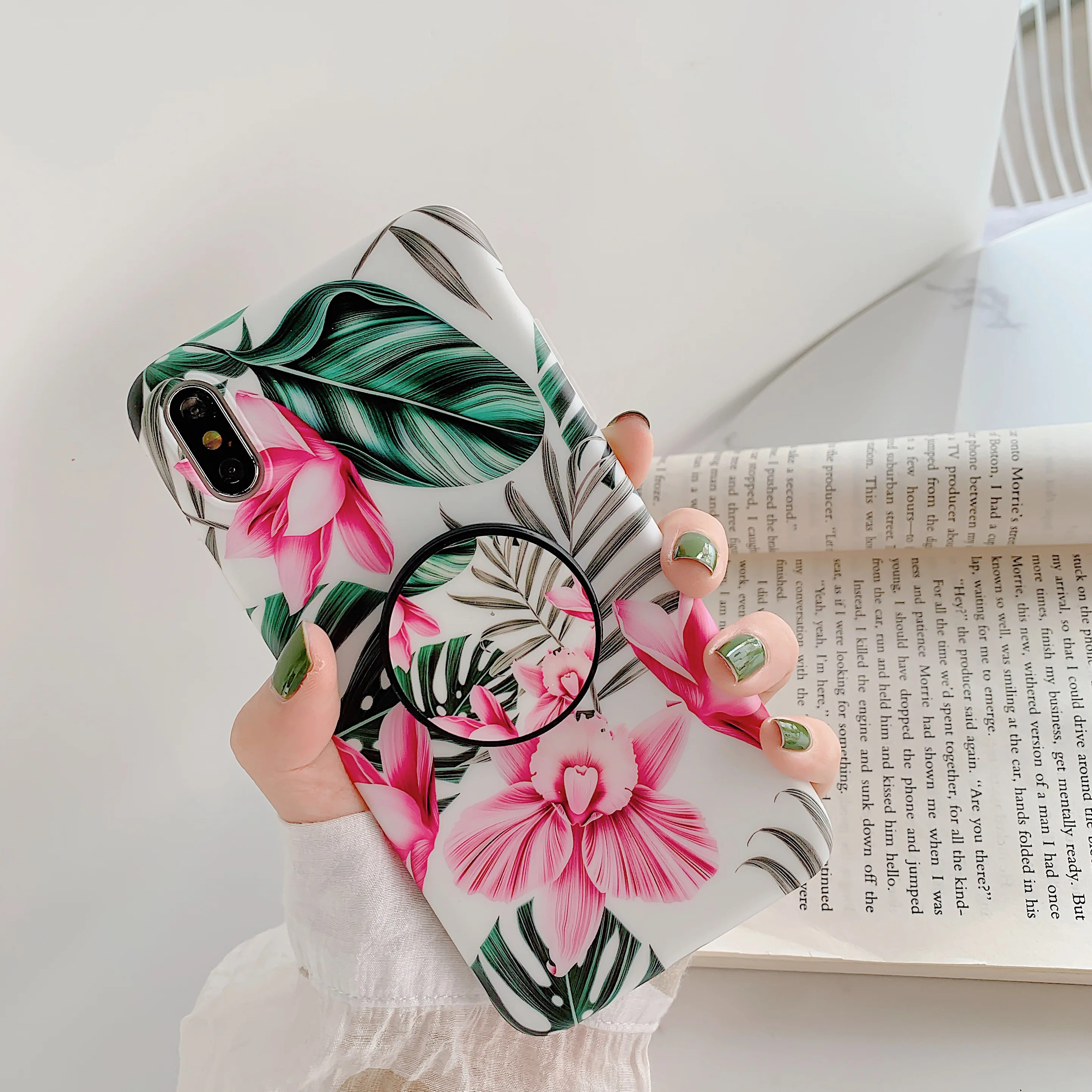 Чехол с художественными цветами для Apple iPhone Xs Xr Max 6 6S 7 8 чехол Plus силиконовый Ретро