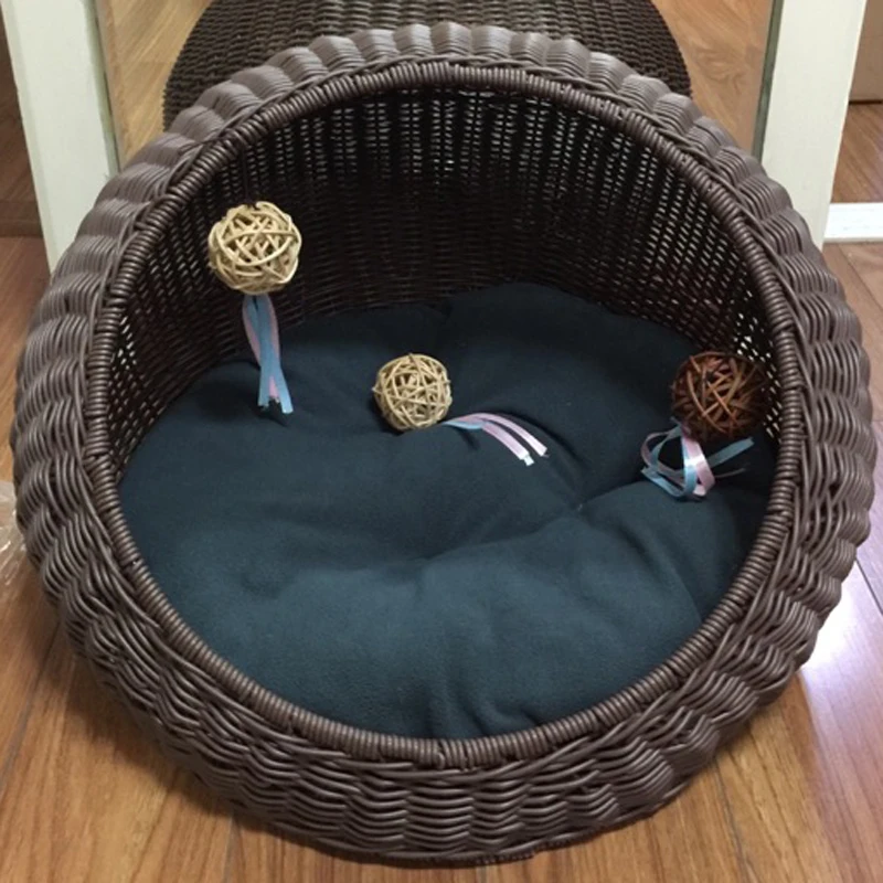 Любимая игрушка из натурального ротанга для кошек плетеные шарики трости с