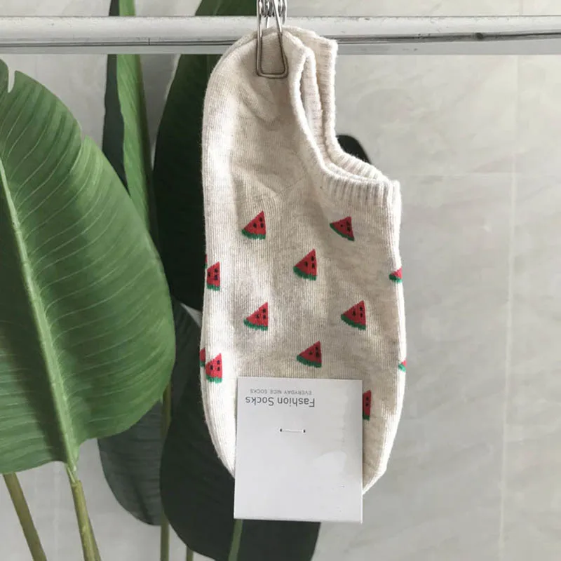 Spring/Summer High Quality Harajuku Fruit Peach Cherry Strawberry Pineapple Socks Cartoon Korean Style Women Socks Skarpetki