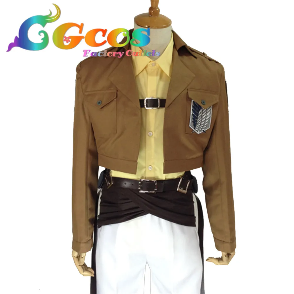CGCOS Бесплатная доставка Косплей Костюм атака на Титанов Shingeki no Kyojin Hanji Zoe Survey Team