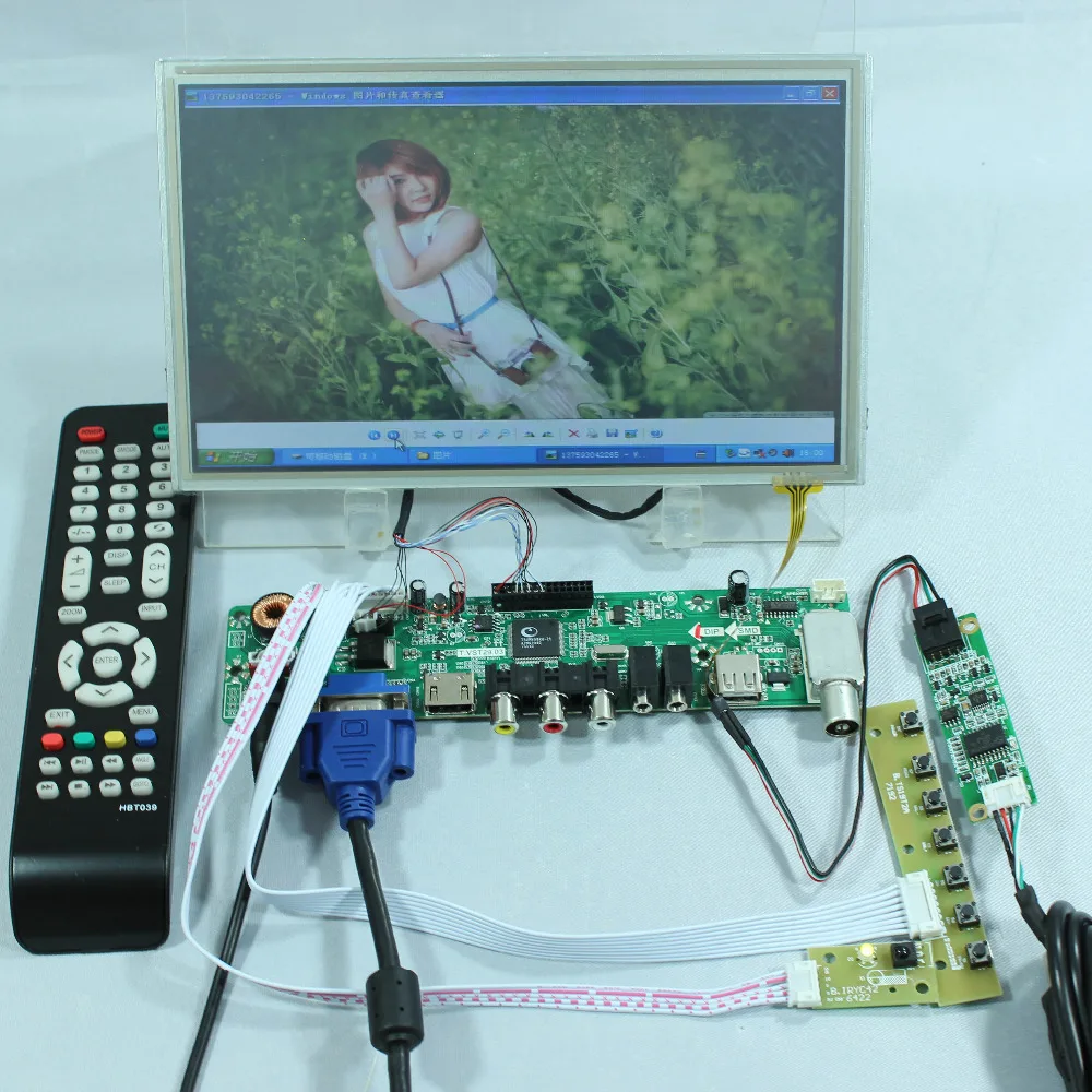 ТВ ПК HD MI CVBS RF USB аудио плата драйвера ЖК дисплея VST29.03B8.9inch 1024x600 N089L6 LP089WS1 B089AW01