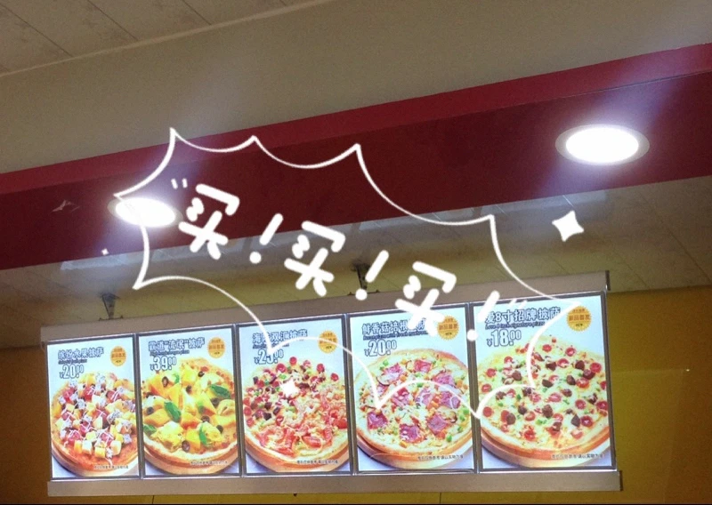 5 шт./Колонка A3 тонкие доски для меню ресторана светодиодная подсветка наружные