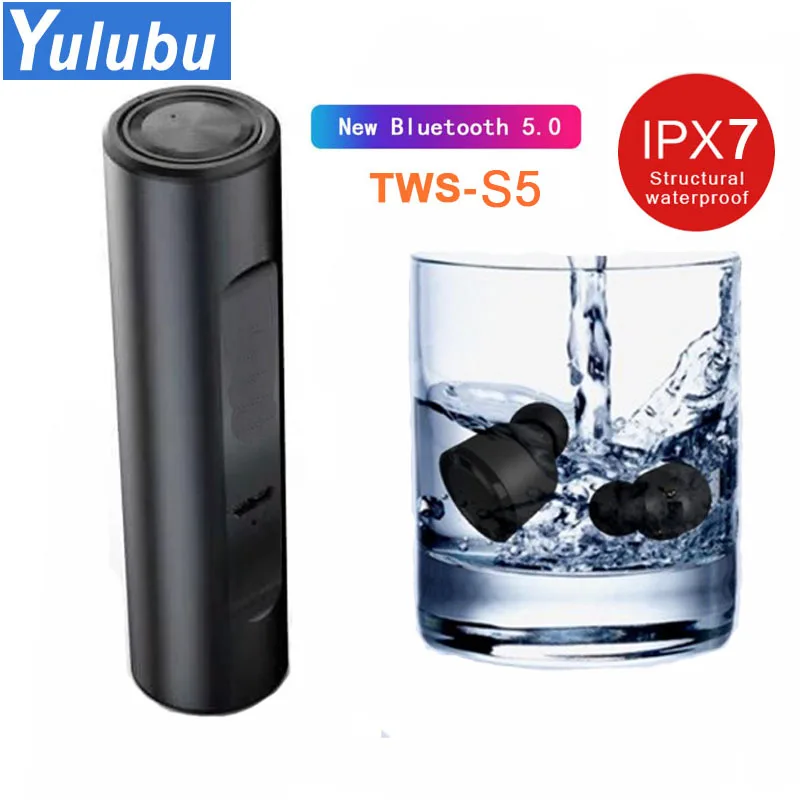 Оригинальные S5 TWS Горячие IPX67 наушники Bluetooth 5,0 Беспроводные наушники с металлической зарядной коробкой шумоподавление невидимая гарнитура для улицы