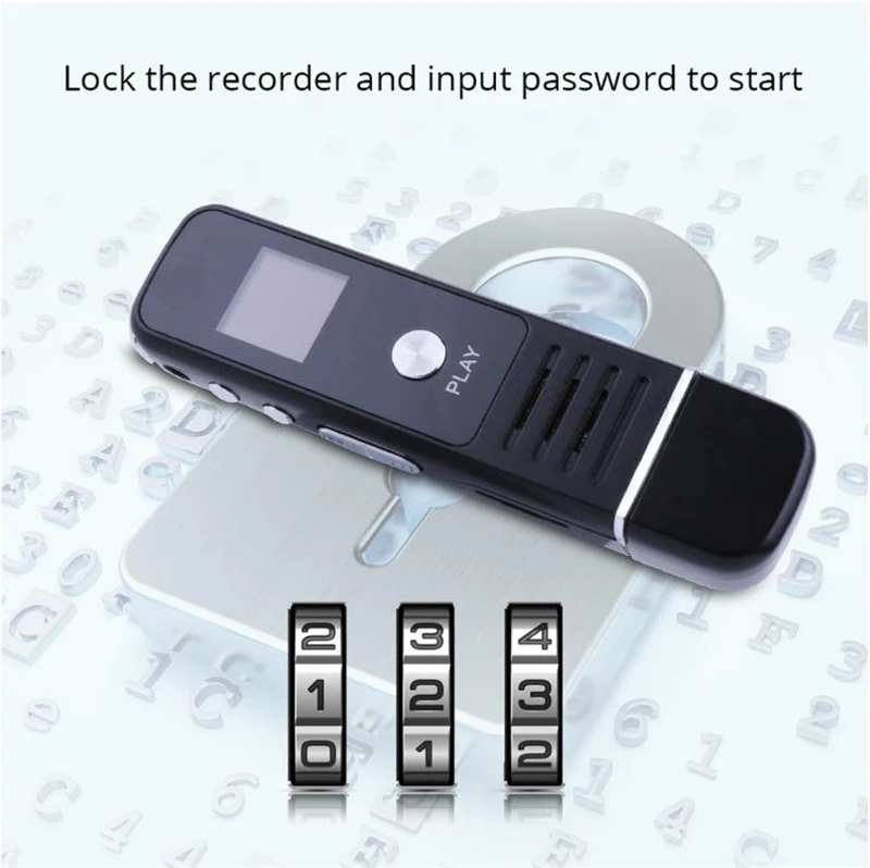 64G/32G/16G/8G Мини зарядка через usb голос Регистраторы Запись Диктофон стерео Dynamc