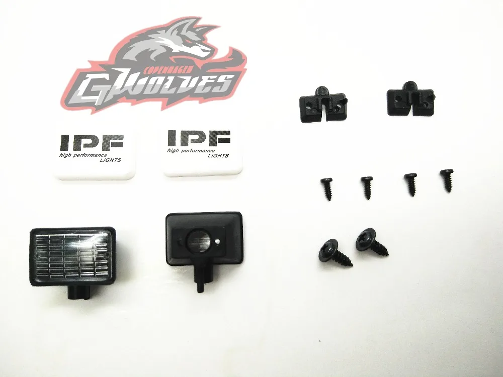 Gwolves 2 шт./4 шт. прямоугольник свет крышка Spotlight для 1/10 Tamiya HSP осевой SCX10 D90 Traxxas RR10