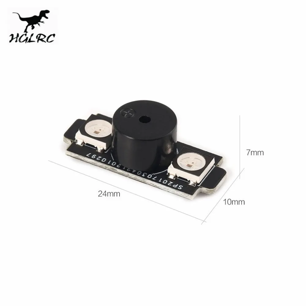Цветной светодиодный фонарь HGLRC WS2812 5 В С звуковым сигналом для Naze32 F3 CC3D поддержка