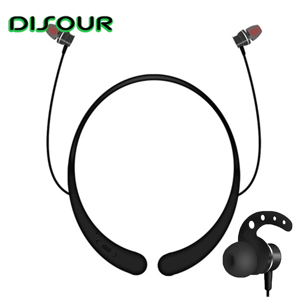 DISOUR Спортивные Bluetooth Беспроводные наушники с шейным ремешком высокое качество