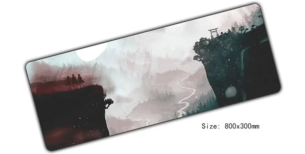 Коврик для мыши attack on titan 800x300x3 мм коврик для мыши для ноутбука padmouse Высококачественный Компьютерный игровой коврик для мыши locrkand геймер игровые коврики