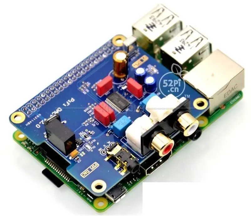 Raspberry pi B + 2/3B HIFI DAC звуковая карта цифровой аудиомодуль I2S специальный объемный