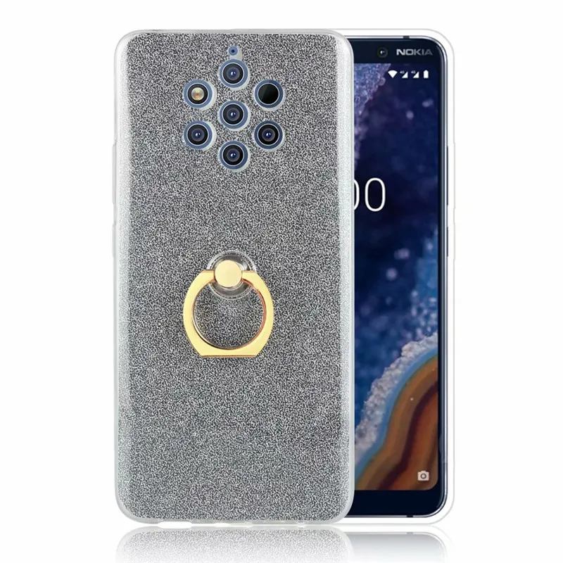 Ainike 2 в 1 блестящая наклейка для телефона Nokia 6 7 Plus 8 nokia 9 X7 X6 мягкий чехол ClearTPU с