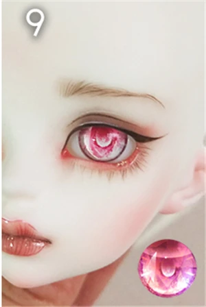 9 Новинка, 1 пара 10/12/14/16/18 мм BJD глаза для SD куклы 1/8 BJD кукольные глаза игрушки Аксессуары для куклы «сделай сам», детская игрушка - Цвет: 9