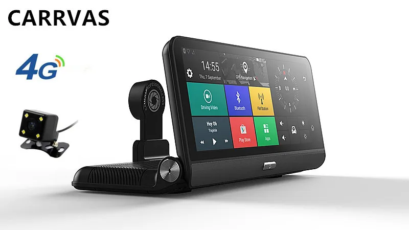 CARRVAS 4G Автомобильный GPS навигатор DVR камера 7 84 &quotAndroid 5 1 1080P видеорегистратор с