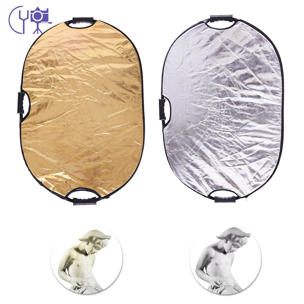 Овальный отражатель CY портативный складной многодисковый для фотосъемки 90x120 см