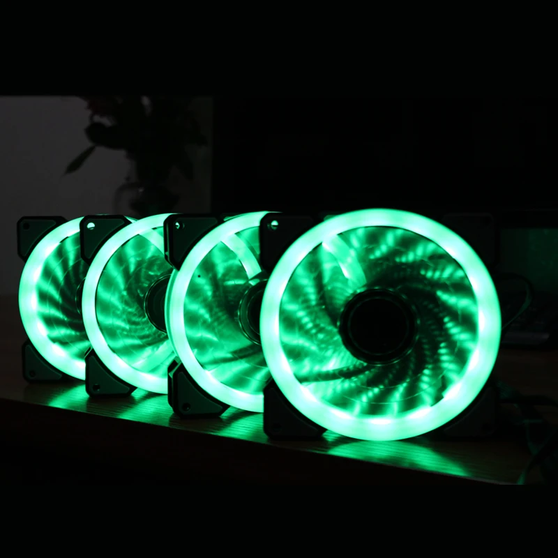 3 шт. PC чехол для ноутбука охлаждения Cooler RGB светодио дный 120 мм низкая Шум