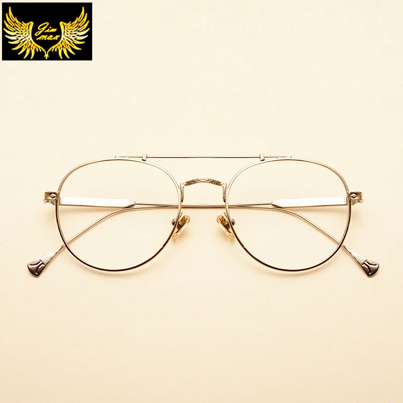 Мужские и женские очки в стиле ретро круглые из сплава новый модный стиль
