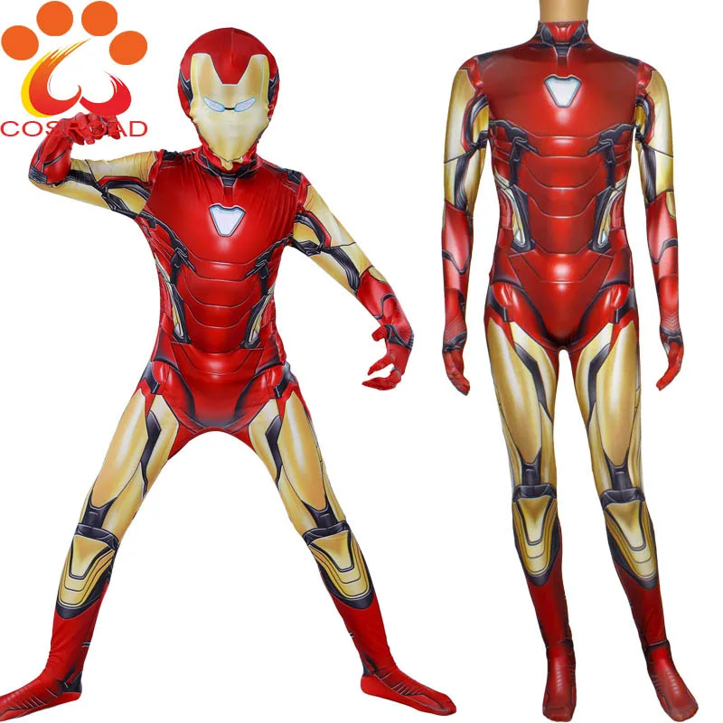 Cosroad The Avengers 4 для косплея Железного человека Tony Stark комбинезон взрослых детей