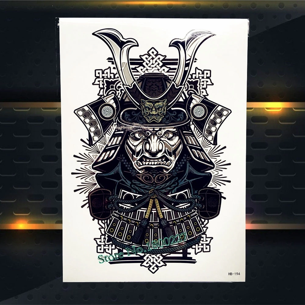 Индийский воин водонепроницаемый временная татуировка женский боди-арт рука