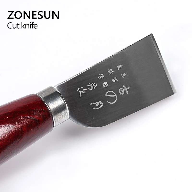 ZONESUN Одна деталь DIY Нержавеющая сталь инструмент для резки кожи Ножи ремесленных