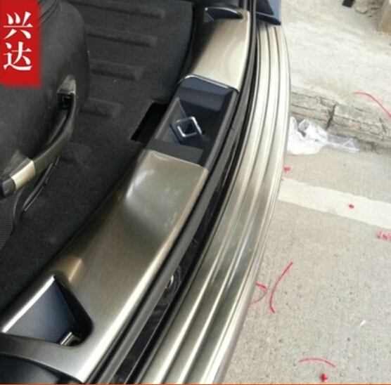 Для Jeep Compass 2011-2015 нержавеющая Серебряная Задняя Крышка багажника внутренняя