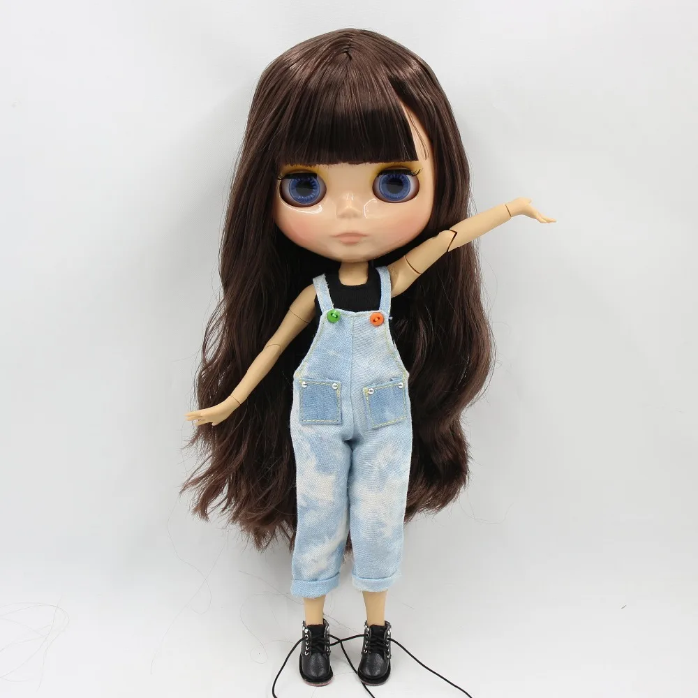 Ледяная кукла DBS Blyth 1/6 bjd коричневая кожа для суставов тела коричневые волосы с