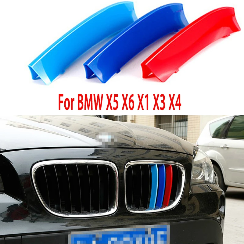 Автомобильный Стайлинг наклейки на переднюю решетку радиатора для BMW X5 E53 E70 F15 G05 X6