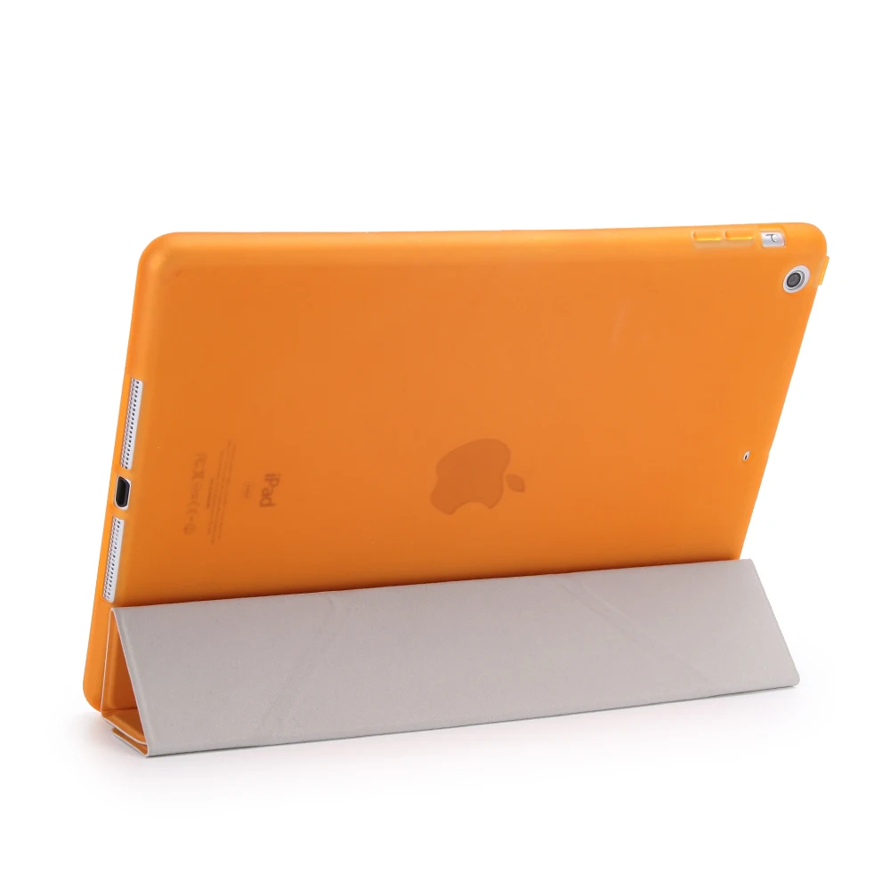 Смарт Услуга/сна чехол для нового iPad 9.7 A1822 Мода ультратонких+ Мягкий ТПУ прозрачный задняя крышка Подставка+ один Stylus подарок