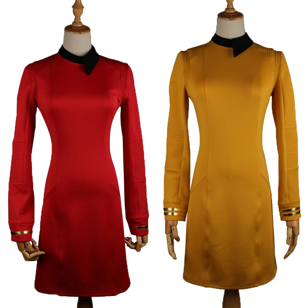 

New Startreks Discovery Season 2 Starfleet Commander Female Uniform Dress Badge Costumes Woman Adult Cosplay Costume